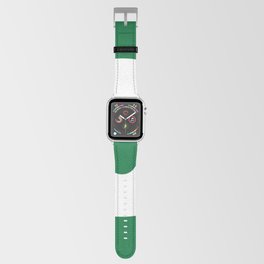 Q (White & Olive Letter) Apple Watch Band