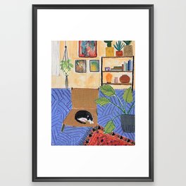 Cozy afternoon Framed Art Print