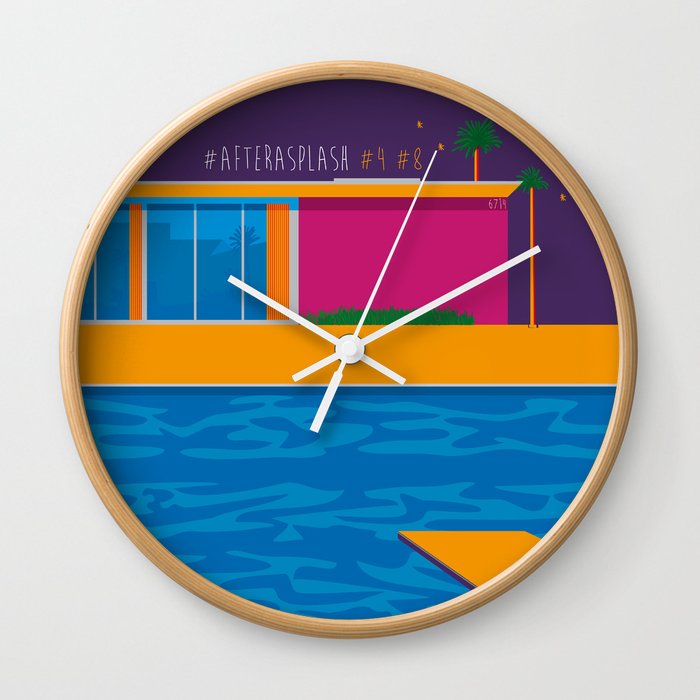 After A Splash Wall Clock