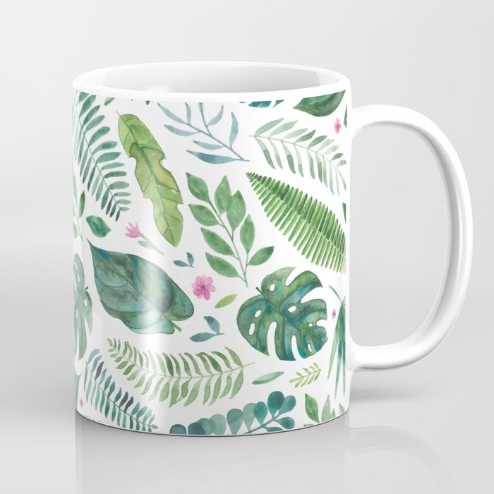 Tropical Leaves Coffee Mug