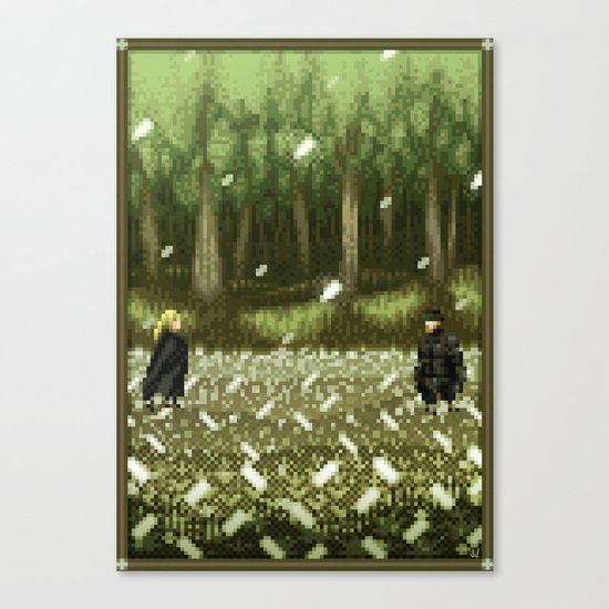 Pixel Art series 11 : THE BOSS Canvas Print