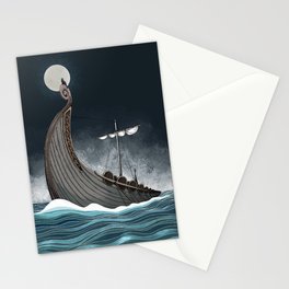 Viking Ship Stationery Cards