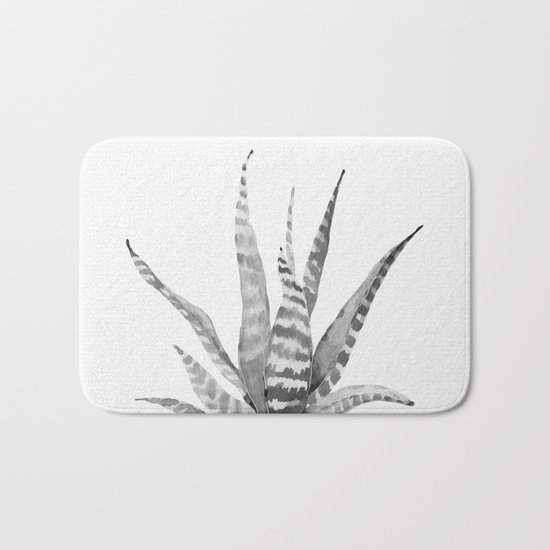 Southwest Minimalist Echeveria Bath Mat