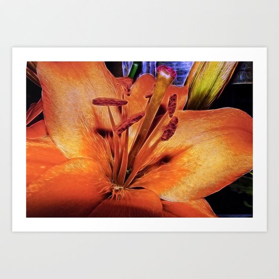 Lily Gold Art Print