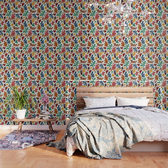 Matisse cutouts colorful Wallpaper