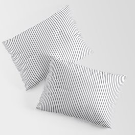 Small Dark Grey Stripes Pillow Sham