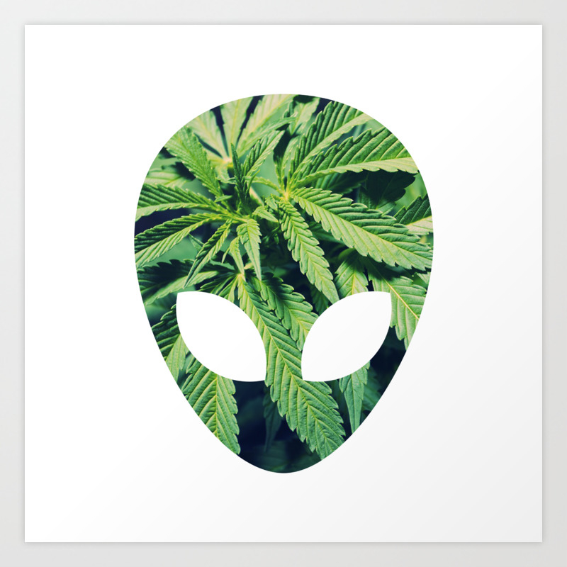 Alien Weed Art Print By Theteemachine Society6