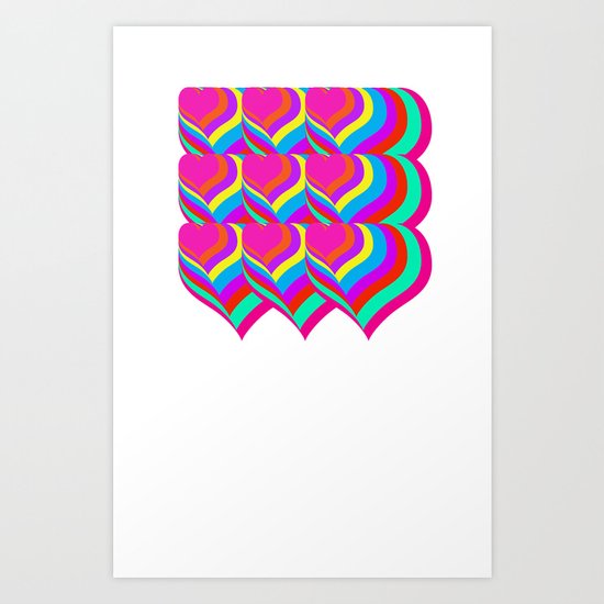 Pop Heart Art Print