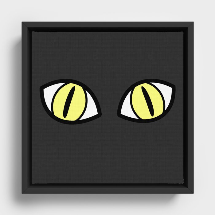Cat eyes Framed Canvas