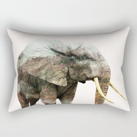 Elephant Transformation #society6 #decor #animalprint Rectangular Pillow