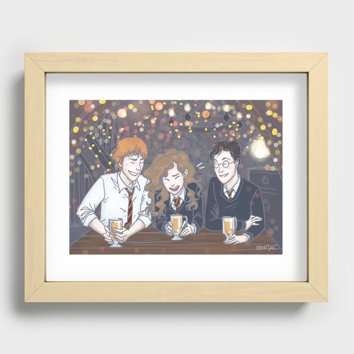 The Golden Trio Recessed Framed Print