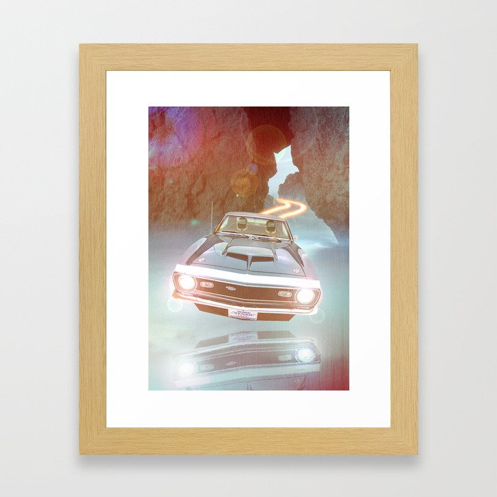 Art Print Daft Punk Flyin Car Framed Art Print