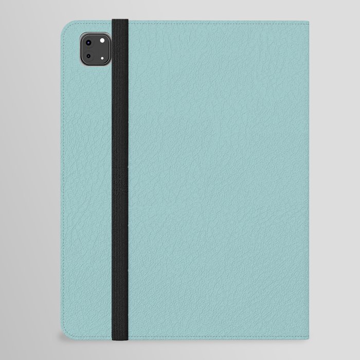 Light Aqua Gray Solid Color Pantone Pastel Turquoise 13-5309 TCX Shades of Blue-green Hues iPad Folio Case