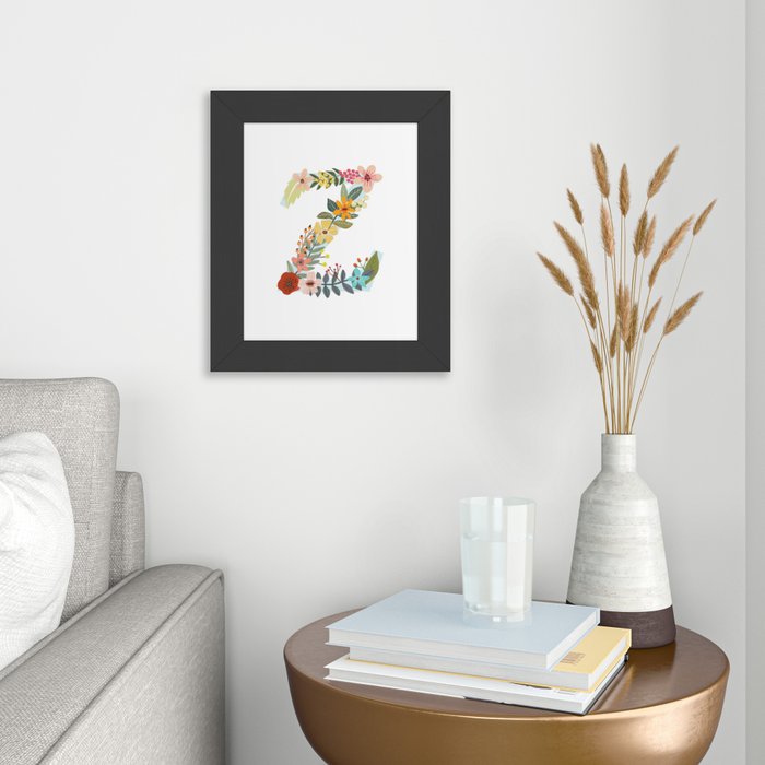 Monogram Art Prints, Framed & Recessed | Society6