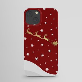 Red Christmas Santa Claus iPhone Case