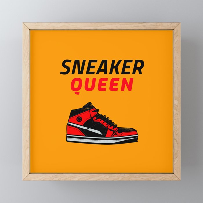 Sneaker Queen Framed Mini Art Print