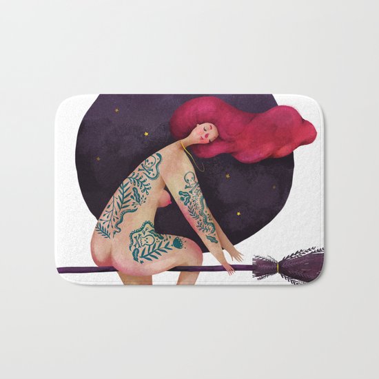 Sexy witch Bath Mat