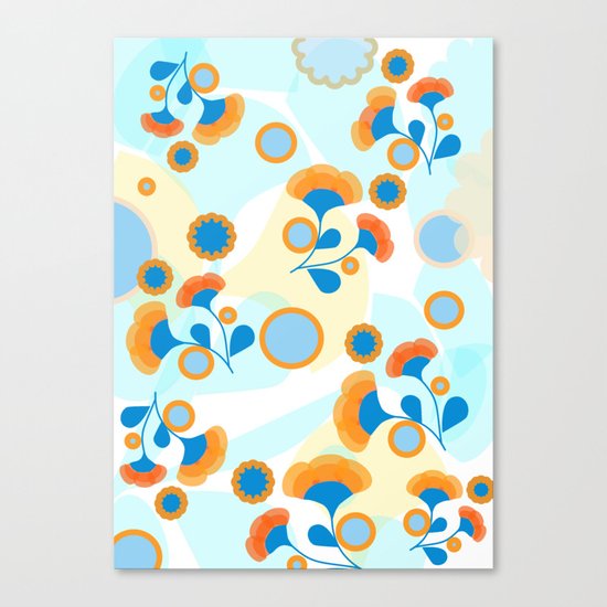 Calendula Pattern Canvas Print