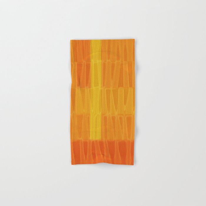 Textured Orange Flame Hand & Bath Towel