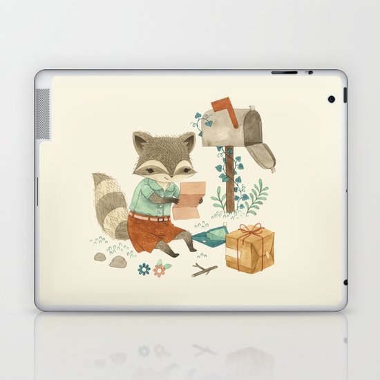 Raccoon Post Laptop & iPad Skin