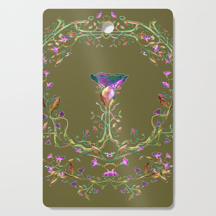 Flower and art nouveau - series 3 Cutting Board