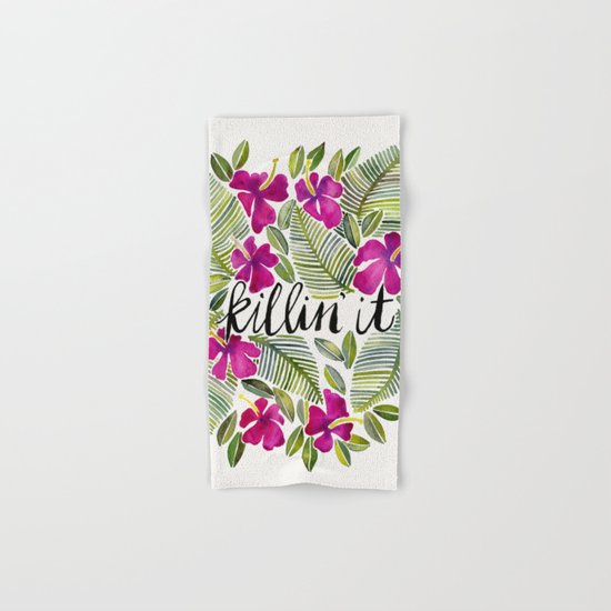 Killin' It – Tropical Pink Hand & Bath Towel