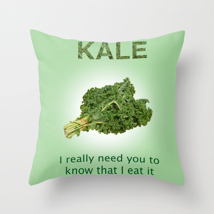 Kale Throw Pillow
