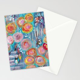 Roses on the Brick Walk Stationery Cards