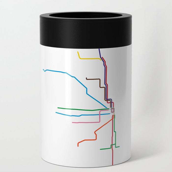 Chicago Transit Map Can Cooler