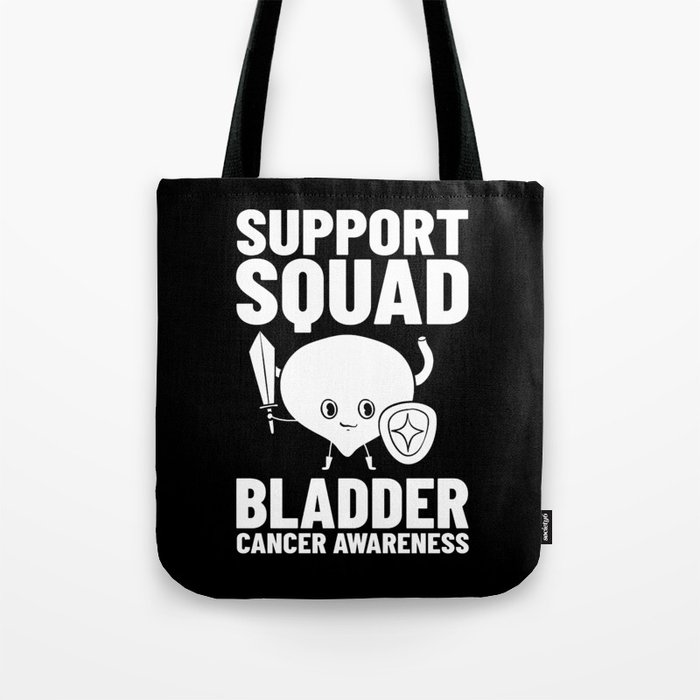 Bladder Cancer Ribbon Awareness Chemo Survivor Tote Bag