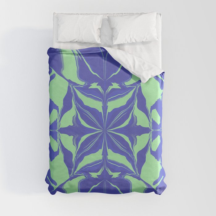 Fashionista Mint Garden  Duvet Cover