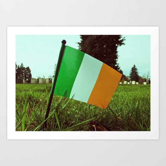 Cemetery tricolor Art Print