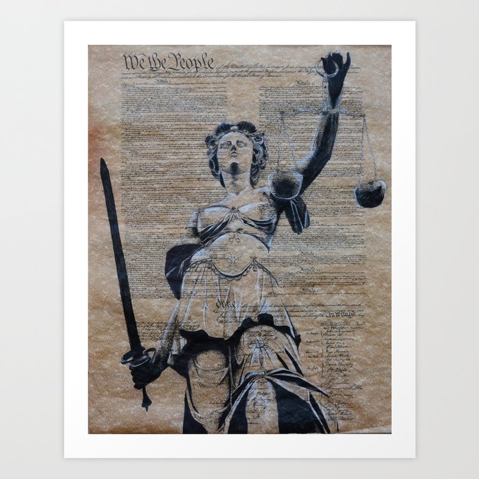 Lady Justice  Art Print