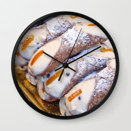 Just Sicilian cannoli Wall Clock