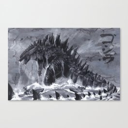 Godzilla Rises Canvas Print