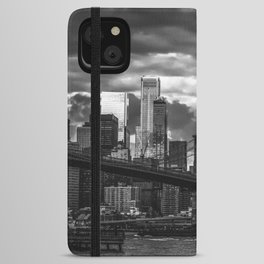 New York City black and white iPhone Wallet Case