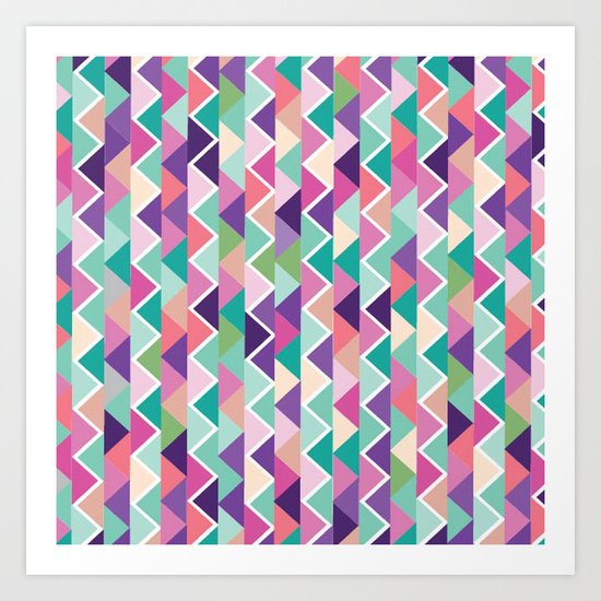 Yummy triangles Art Print