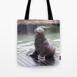 Seal Poses for Picture Tote Bag