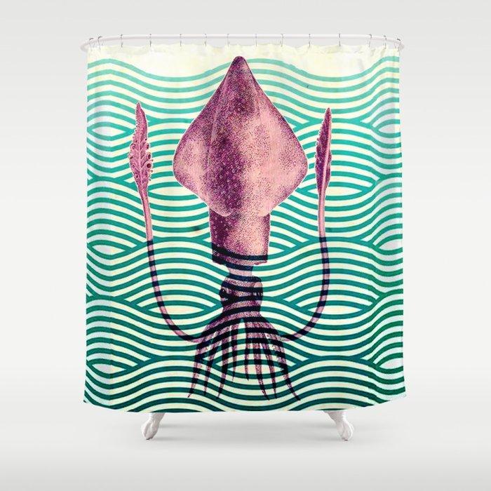 Squid  Shower Curtain