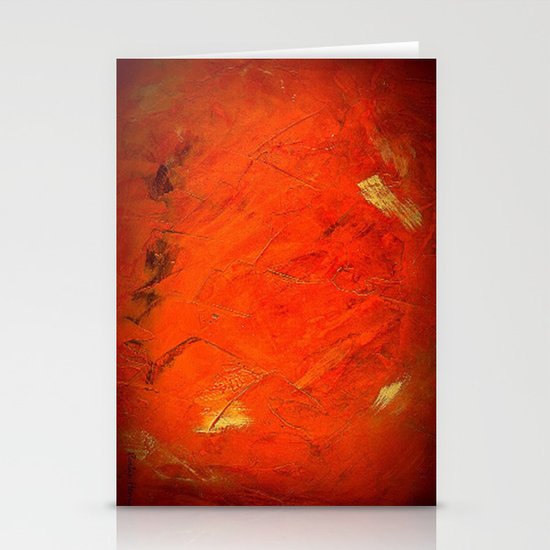 Italian Style Orange Stucco - Adobe Shadows Stationery Cards