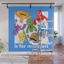 M is for Monsters! Wall Mural