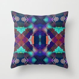 Abstract Patchwork Throw Pillow