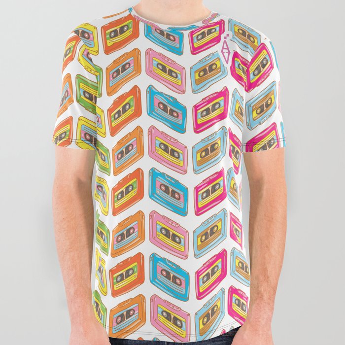 Music tape color fantasy All Over Graphic Tee