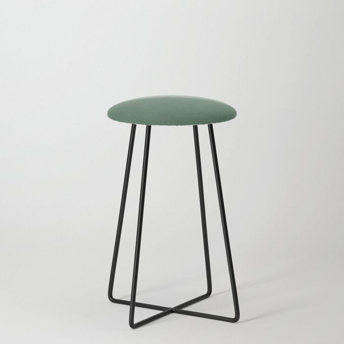 Sage and Forest Green Geometry Boho Texture Counter Stool
