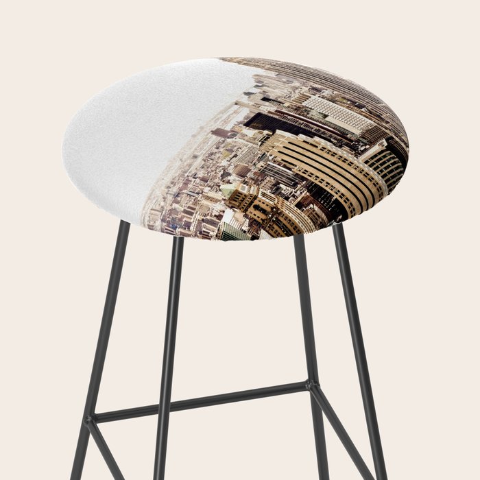 New York City Skyline Bar Stool By Newyorkphotography Society6 New York City Skyline Bar Stool