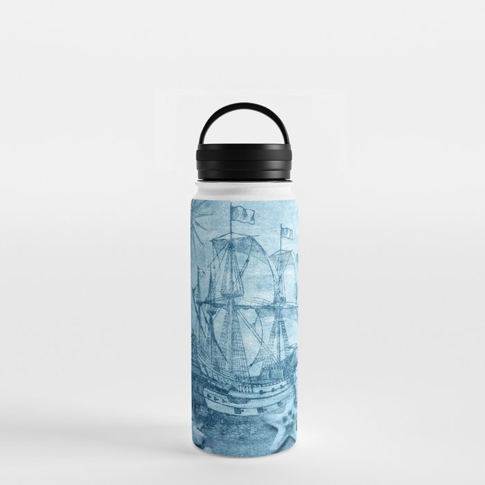 Caribbean ship sailing Water Bottle