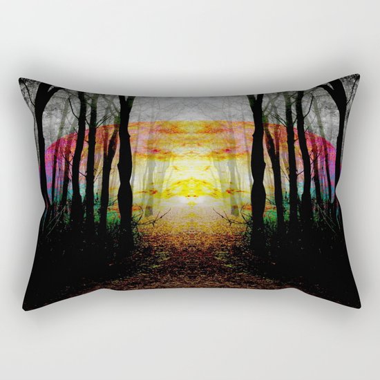 Rainbow Path To Imagination Rectangular Pillow