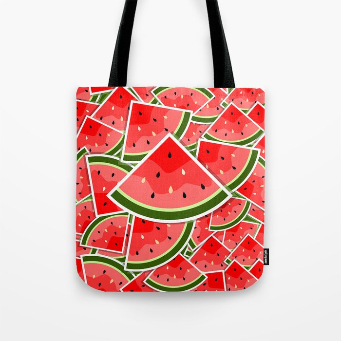 Tropical Watermelon Pattern Tote Bag