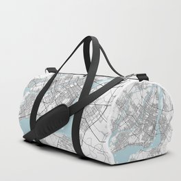 Montreal City Map of Canada - Circle Duffle Bag