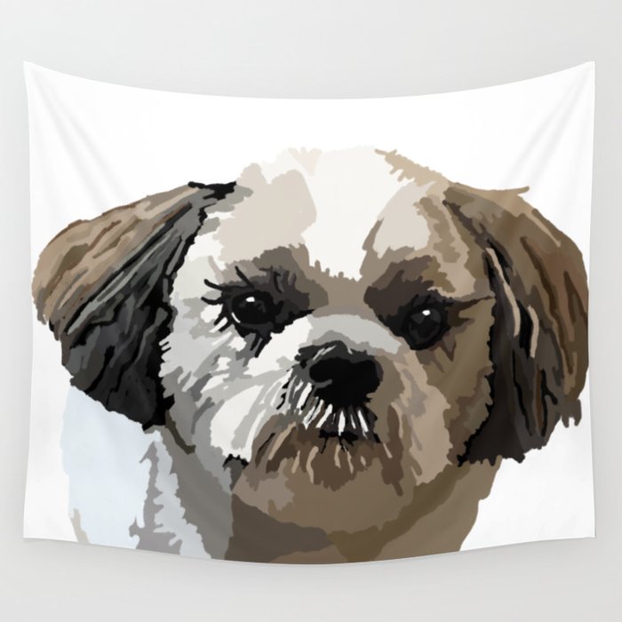 Frankie the Shih Tzu Wall Tapestry